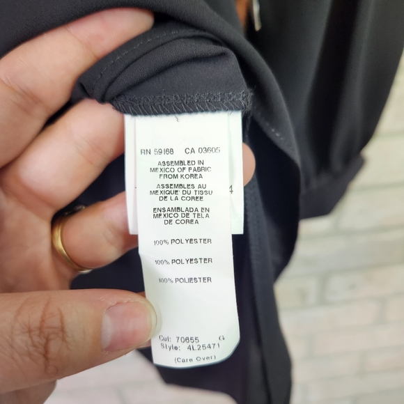 🆕️Karen Kane Womens Black Balloon Sleeve Shirt NWT M Orig.$98 - Picture 11 of 11